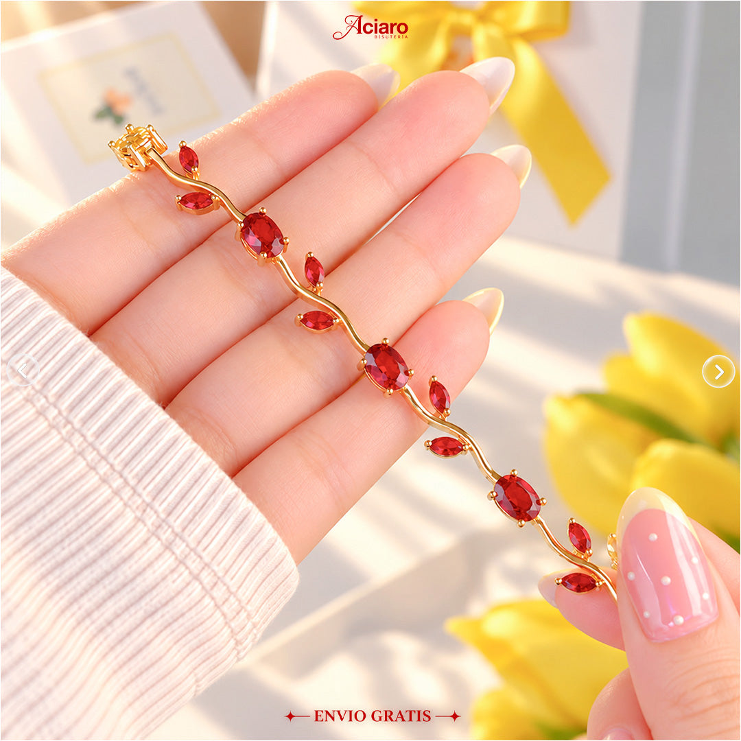 Pulsera tulipán Roja 🌷❤️