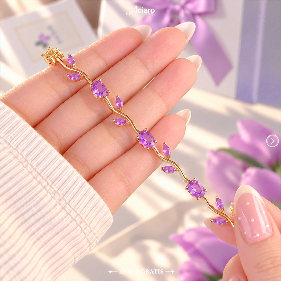 Pulsera Tulipán Lila🌷💜