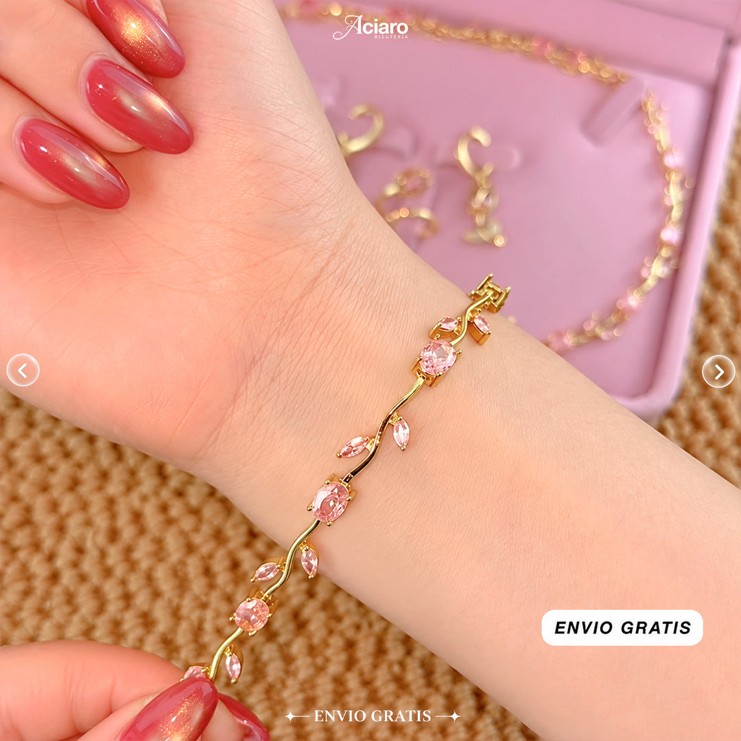 Pulsera tulipán Rosada🌷🩷