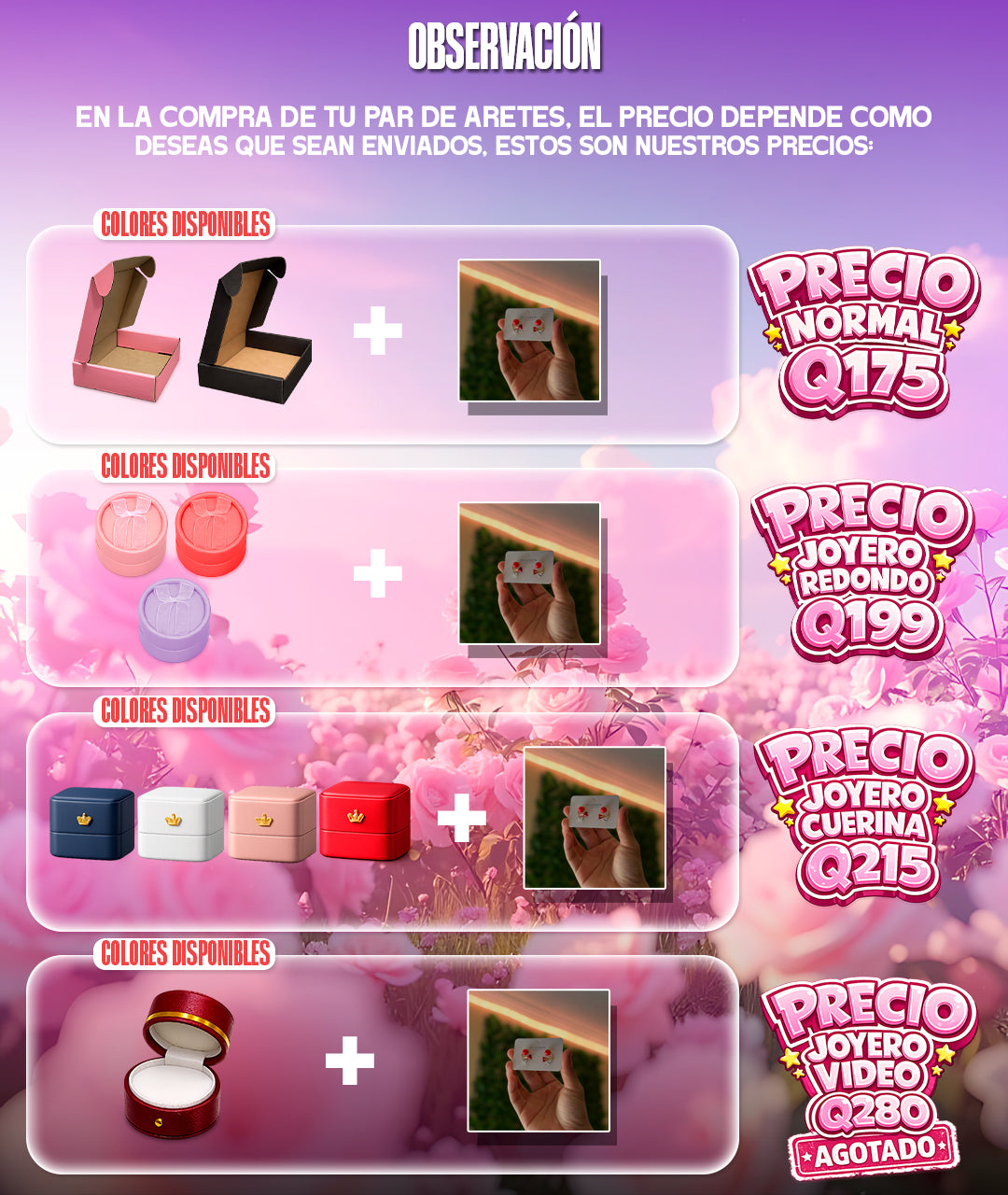 Arete Tulipán Negro 🌷