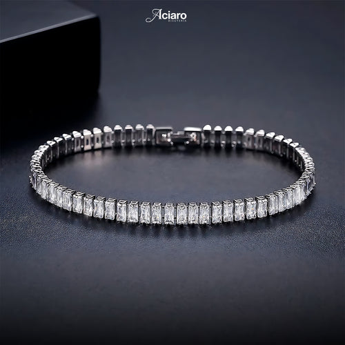 Brazalete elegante con zirconias tipo diamante 💎