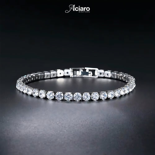 Brazalete elegante con zirconias tipo diamante 💎