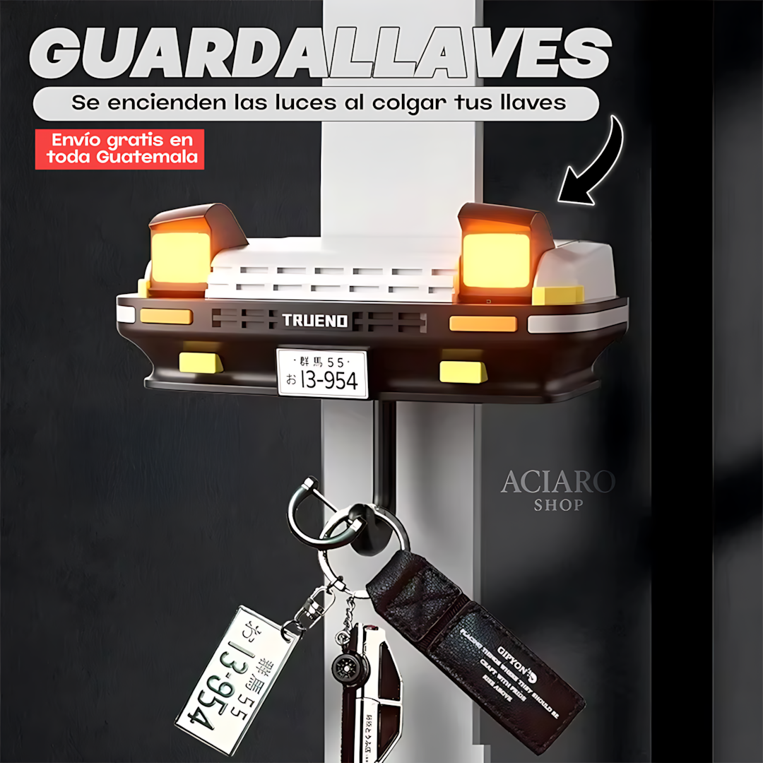 Colgallaves Trueno 🚗✨ – Con Luces Automáticas