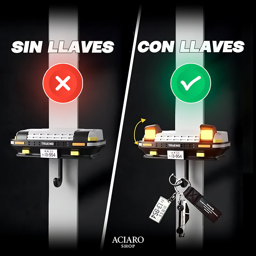 Colgallaves Trueno 🚗✨ – Con Luces Automáticas