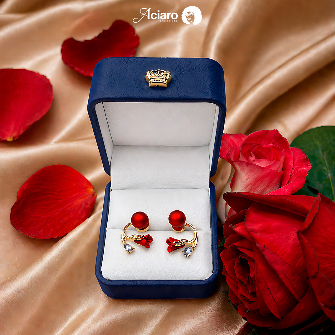 Aretes Tulipán Rojo los más Comprados en toda Guatemala🌹