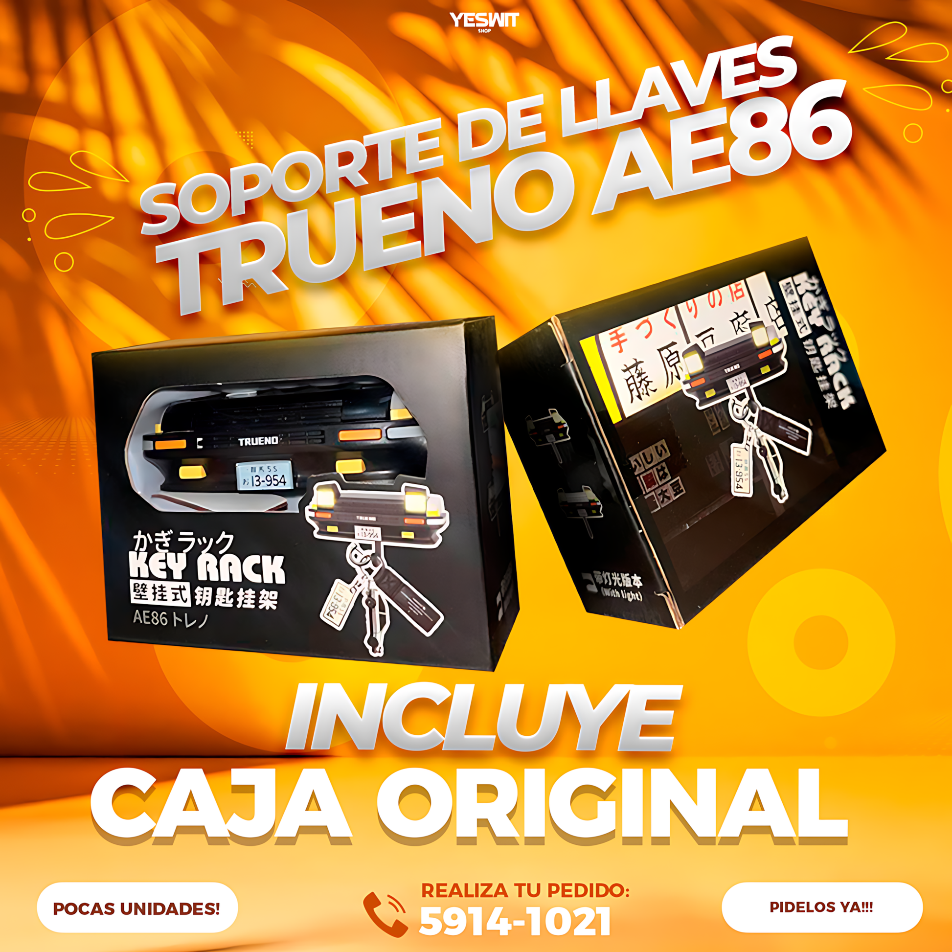 Colgallaves Trueno 🚗✨ – Con Luces Automáticas