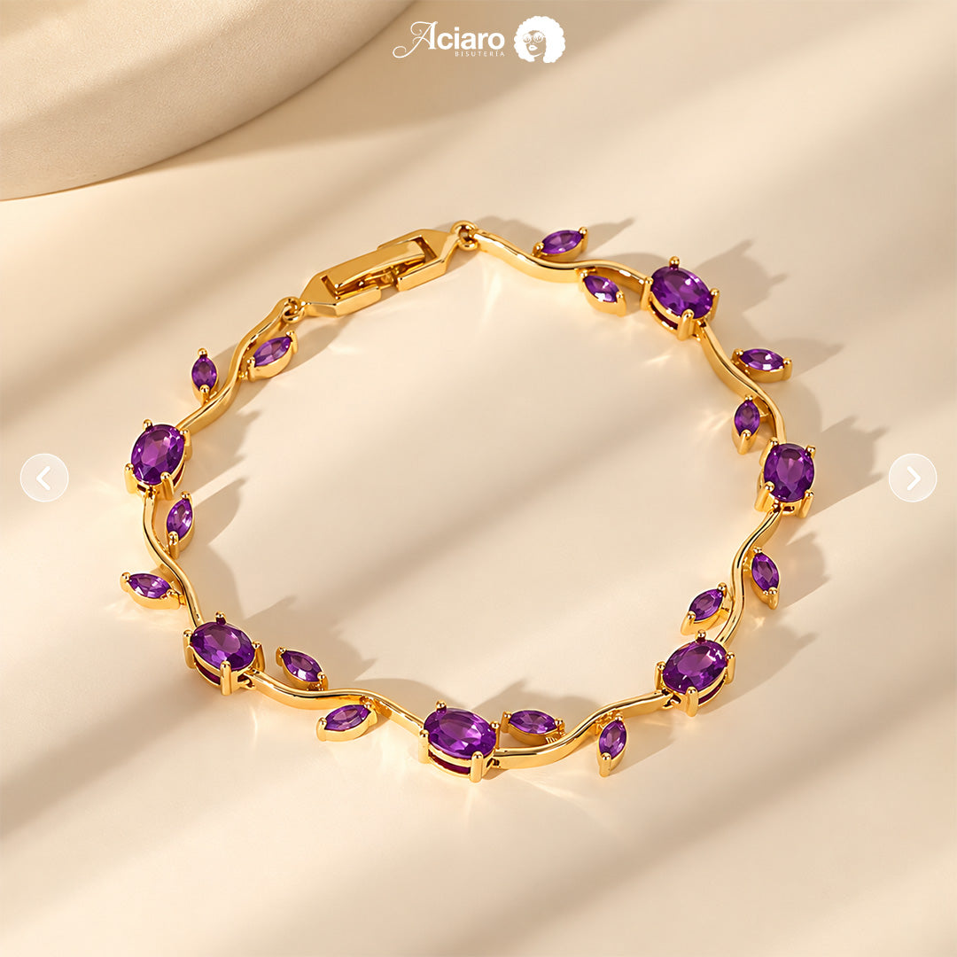 Pulsera Tulipán Morada 🌷💜