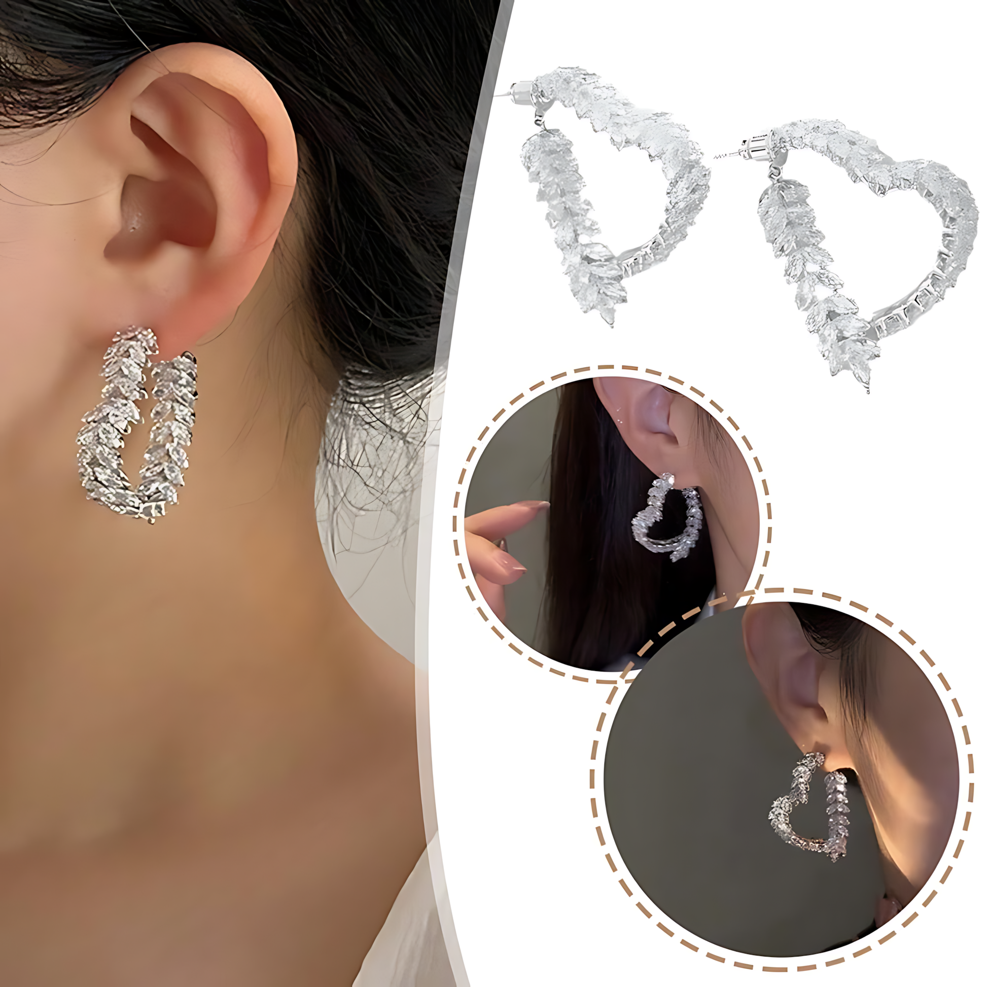 Arete Corazón de Cristal 💎