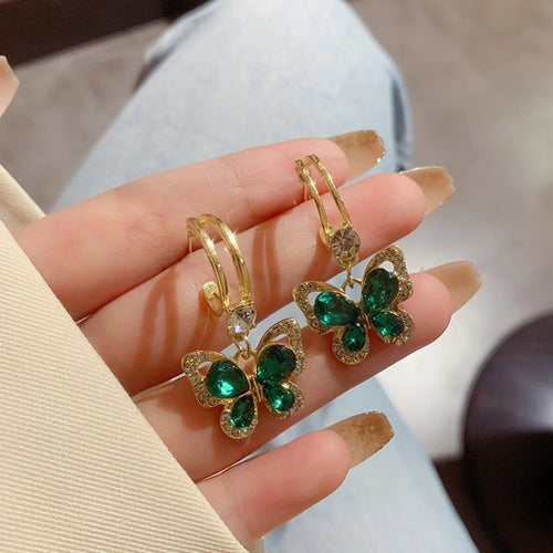 Arete Mariposa Verde 🦋